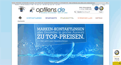 Desktop Screenshot of optilens.de